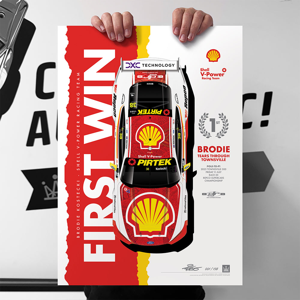 Shell V-Power Racing Team - Brodie Kostecki First Win - Limited Edition Print