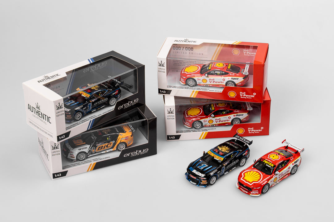 New Shell V-Power Racing Team + Erebus Motorsport Supercars Land in 1:43 Scale