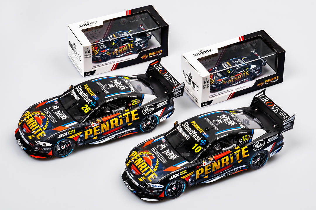 Now In Stock: 1:18 + 1:43 Scale Penrite Racing 2022 Supercars Championship Ford Mustang GTs