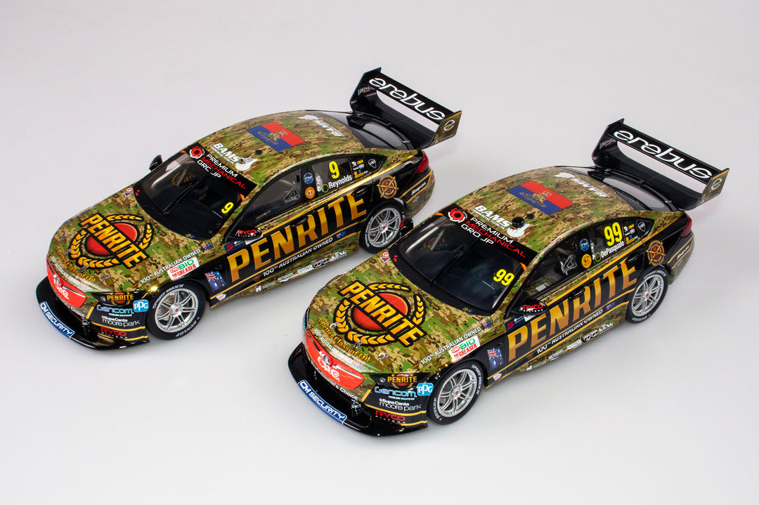 Now In Stock: 1:18 Scale Erebus Motorsport Holden ZB Commodore 2019 Camouflage Supercar Models