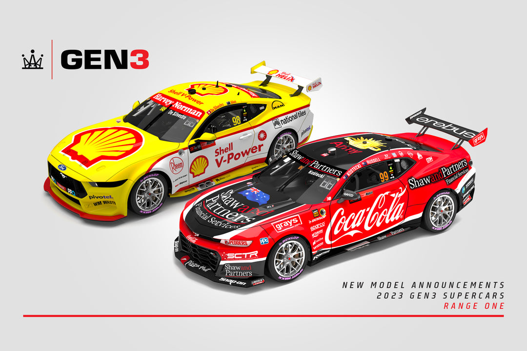 New Model Announcements: 2023 Gen3 Supercars - Range 1