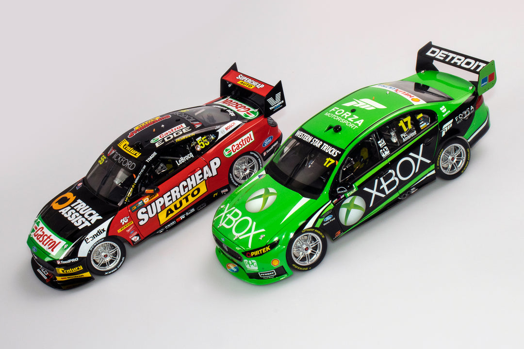 Now In Stock: Ambrose's Last Xbox Falcon + LeBroq's 2020 First Win Mustang in 1:18 Scale