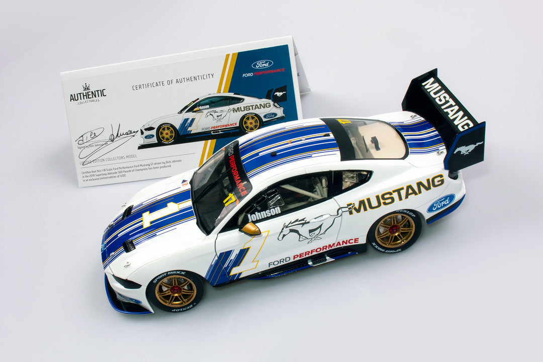 Now In Stock: 1:18 Dick Johnson Ford Performance 2019 Parade Of Champions Mustang With Signed Certificate