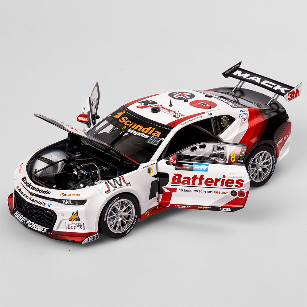 1:18 Brad Jones Racing R&J Batteries #8 Chevrolet Camaro ZL1 - 2025 Supercars Championship Season