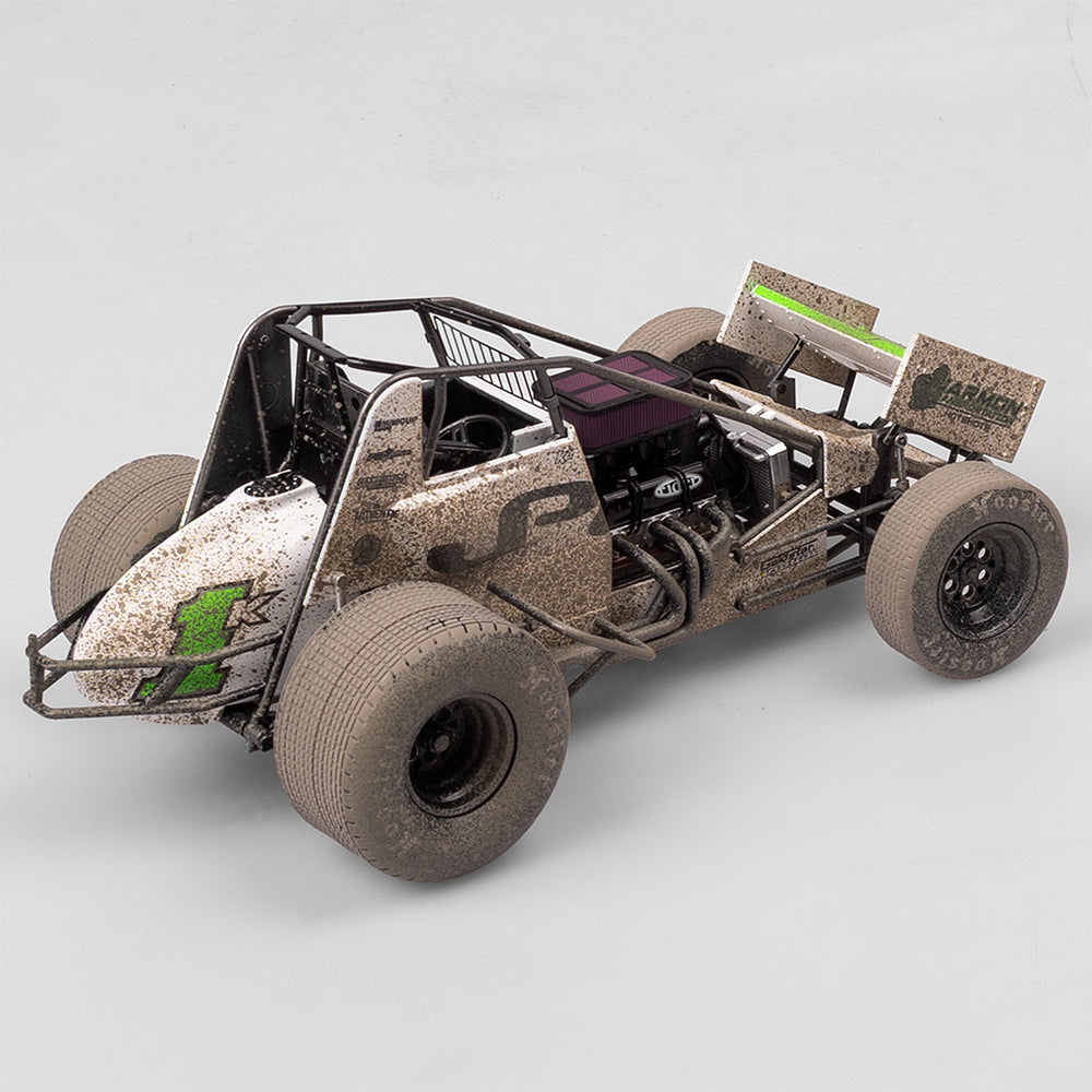 1:18 Scale Jason Pryde Motorsport #1K Sprintcar - 2024 High Limit International Perth Winner - Dirty Version Exclusive (Pre-Order)