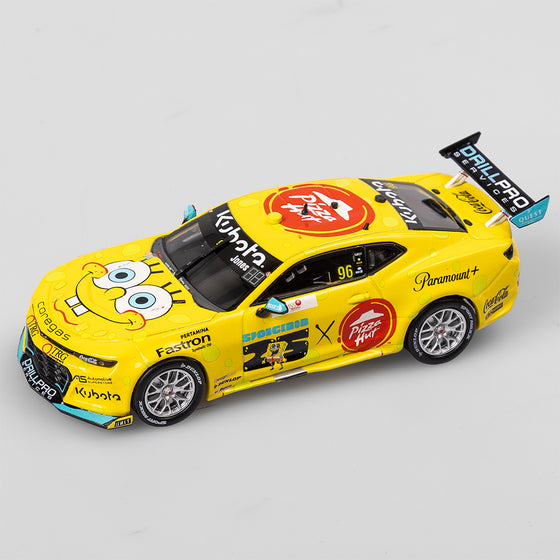 1:43 Brad Jones Racing Pizza Hut #96 SpongeBob SquarePants Chevrolet Camaro ZL1 - 2024 Melbourne SuperSprint (AGP)