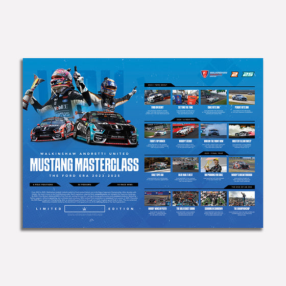 Walkinshaw Andretti United 'Mustang Masterclass' Limited Edition Print