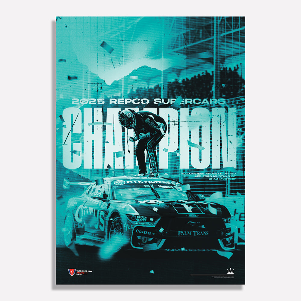 Walkinshaw Andretti United 2025 Supercars Championship Winner Limited Edition Print (Pre-Order)