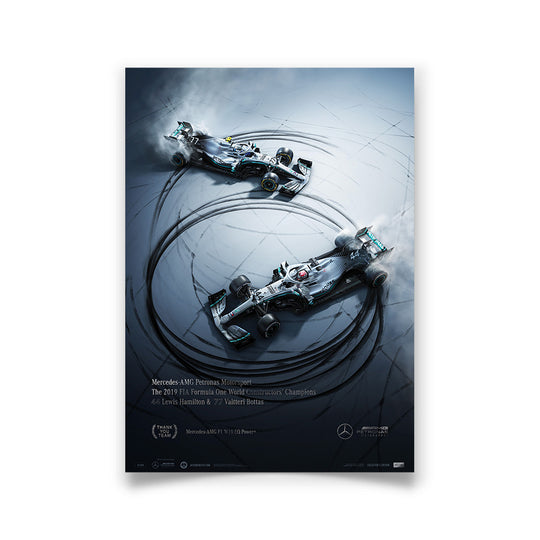 Mercedes-AMG Petronas Motorsport - Donuts  - 2019 F1 World Constructors Champions Collector's Edition Print