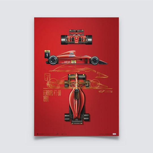 Giorgio Piola - Ferrari F1-90 - 1990 - Collector’s Edition