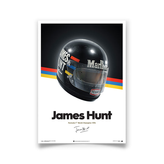 James Hunt - Helmet 1976 Print