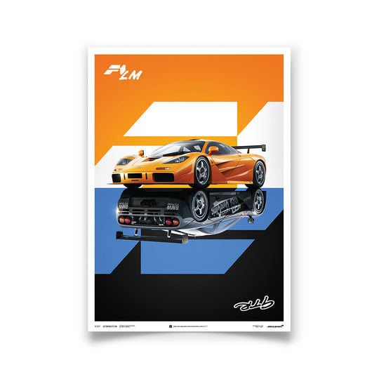 McLaren F1 LM / GTR - Street/Track 180 Degree Print