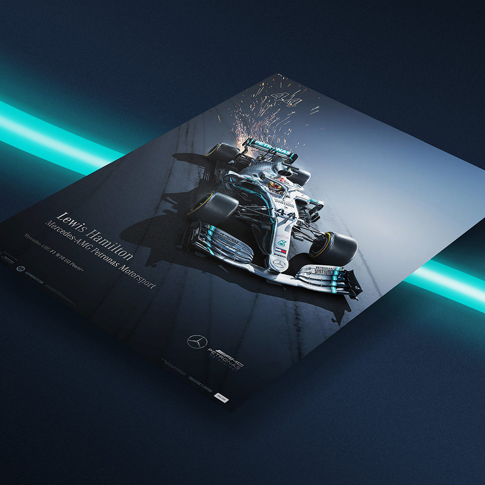 Mercedes-AMG Petronas Motorsport - 2019 Lewis Hamilton - Collector's Edition Print