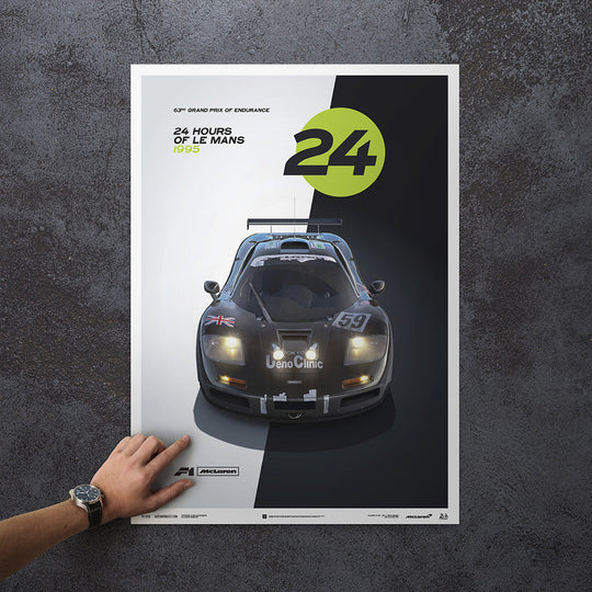 McLaren F1 GTR - 1995 24h Le Mans Winner Day/Night Print