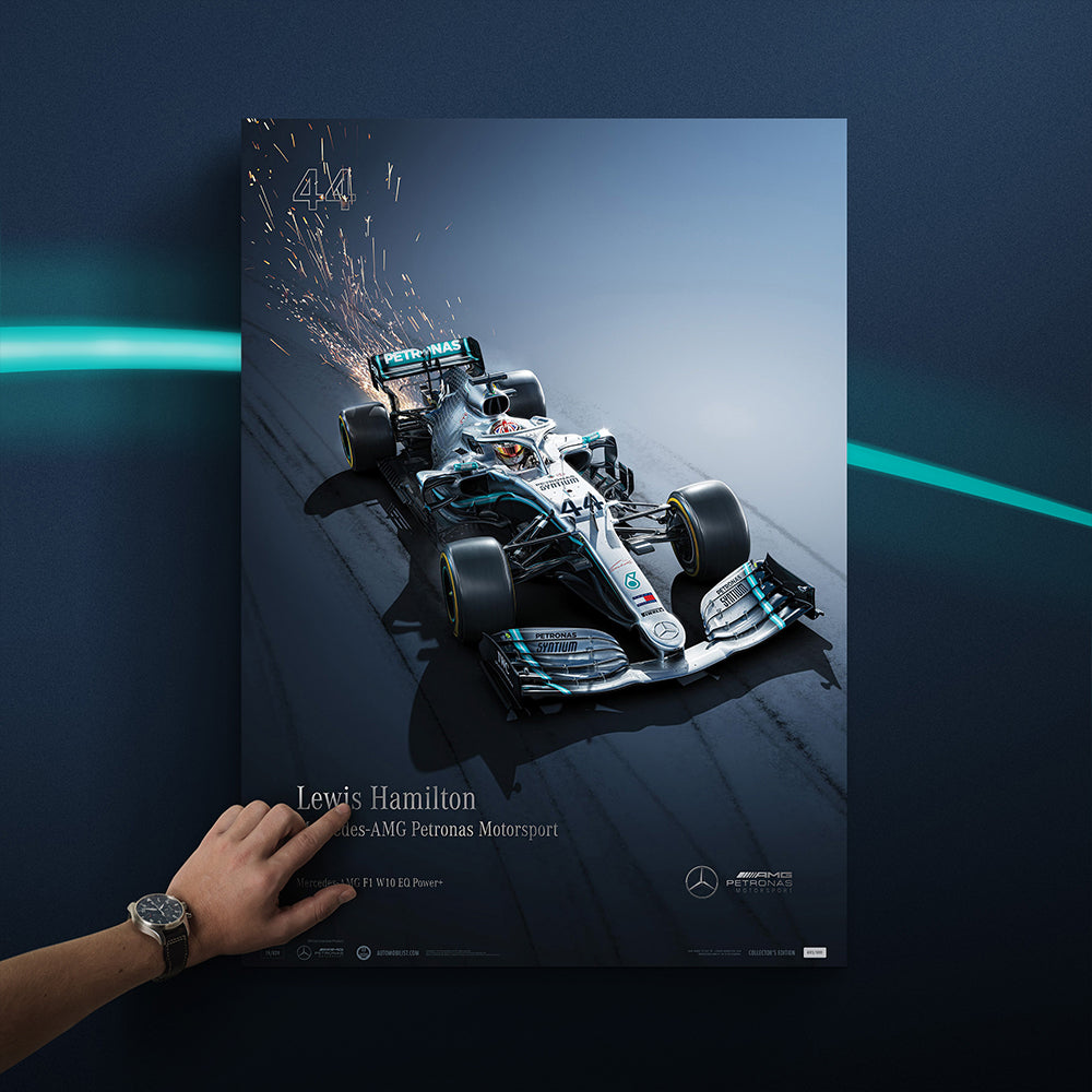 Mercedes-AMG Petronas Motorsport - 2019 Lewis Hamilton - Collector's Edition Print