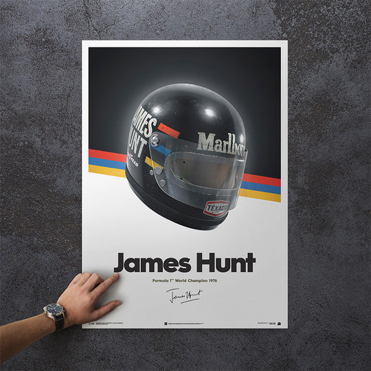 James Hunt - Helmet 1976 Print