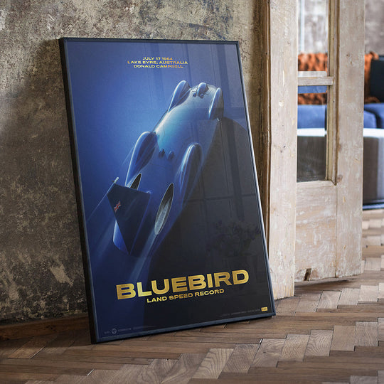 Bluebird - Donald Campbell 1964 Land Speed Record - Australia  - Collector's Edition Print