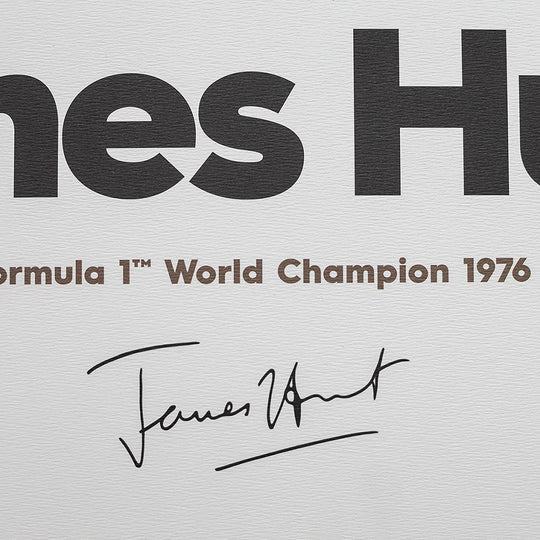 James Hunt - Helmet 1976 Print