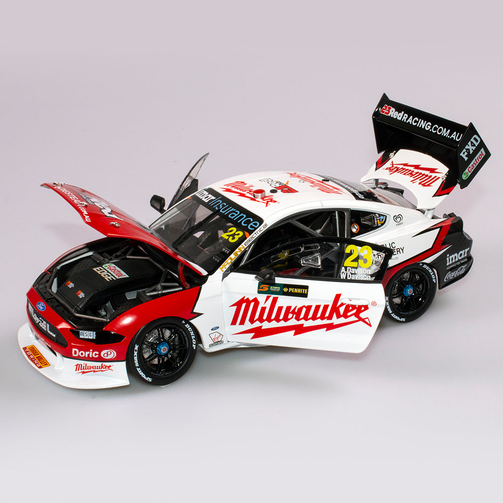 1:18 Milwaukee Racing #23 Ford Mustang GT Supercar - 2019 Sandown 500 Retro Round