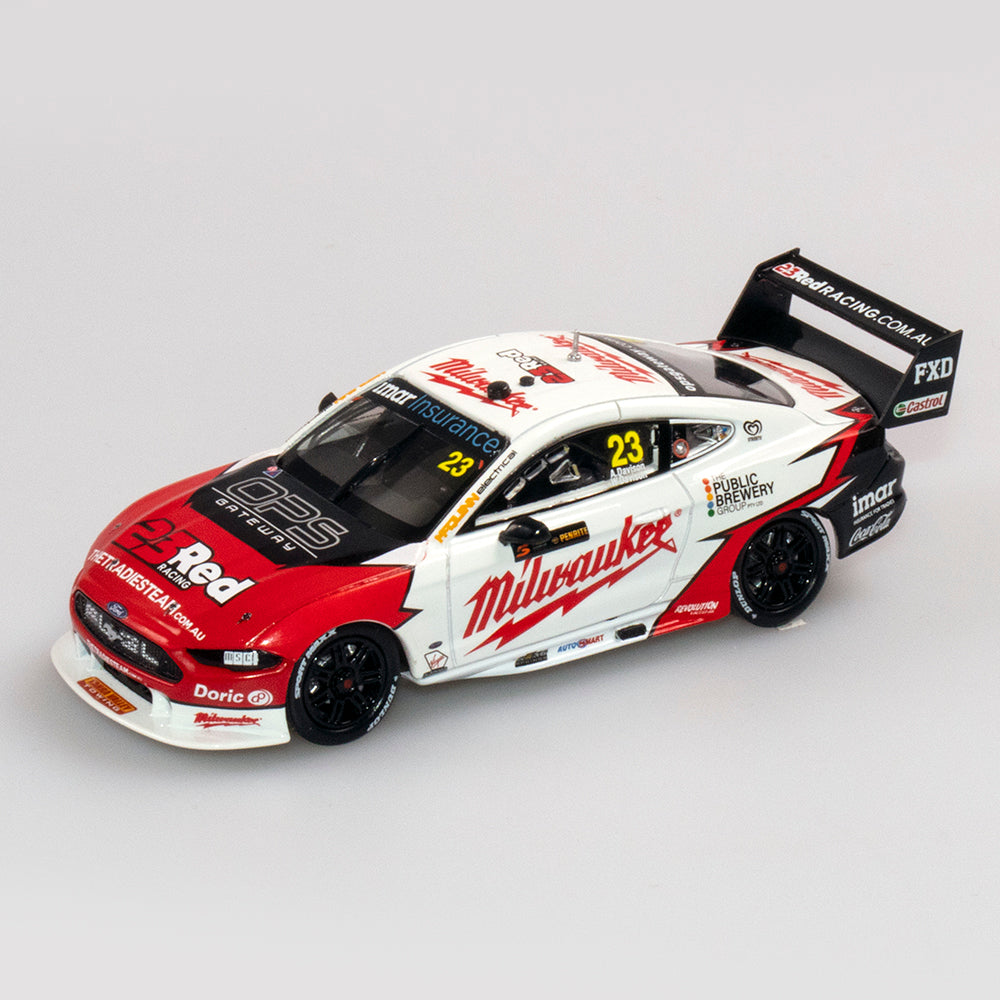 1:43 Milwaukee Racing #23 Ford Mustang GT Supercar - 2019 Sandown 500 Retro Round