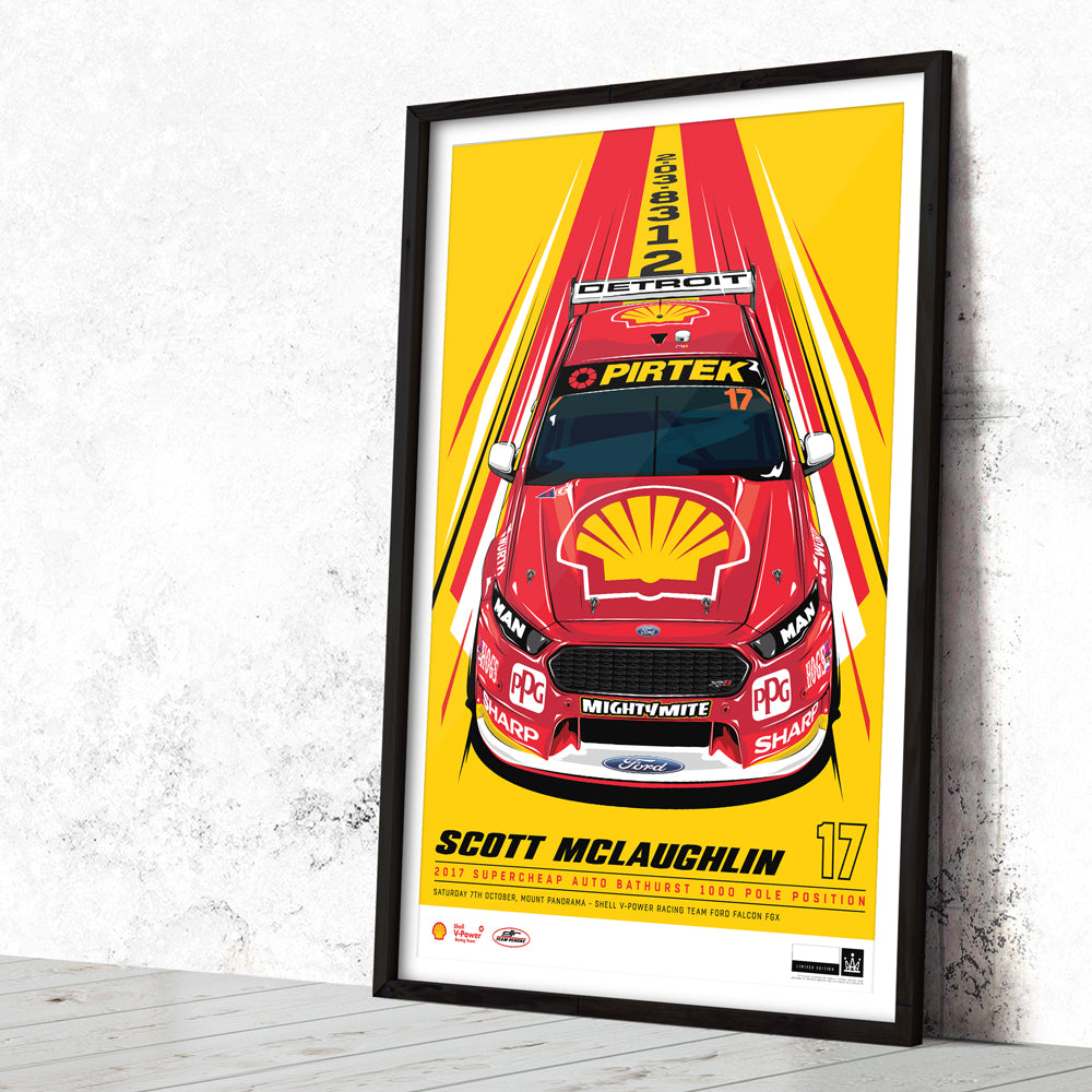 Scott McLaughlin 2017 Bathurst 1000 Pole Position - Variant Edition Print