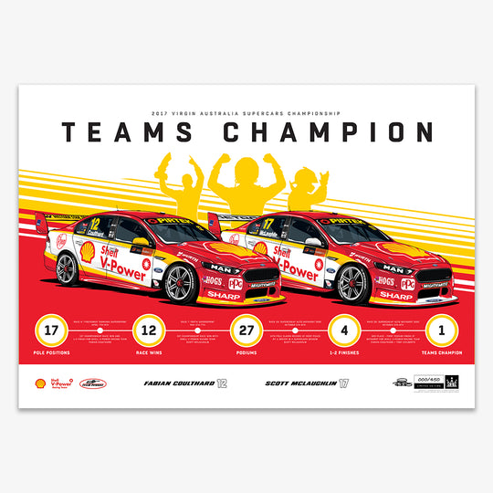 Shell V-Power Racing 2017 Teams Champion Print