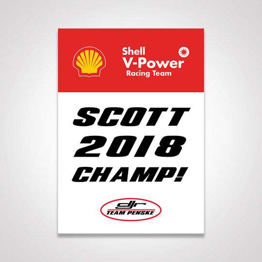 Shell V-Power Racing Team Scott McLaughlin 'Three-Peat' Team Poster Set
