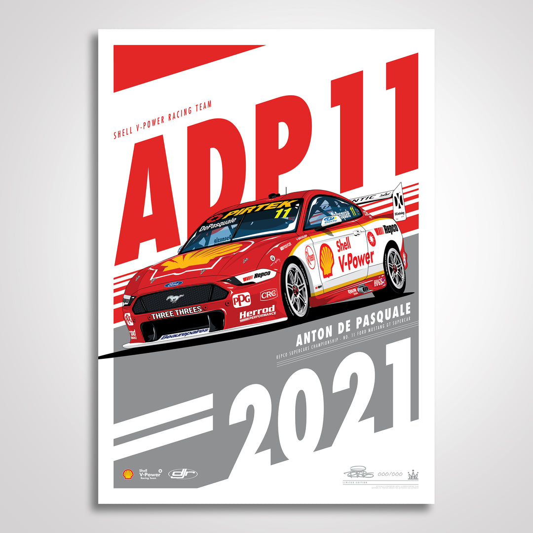 Shell V-Power Racing Team Anton De Pasquale 2021 Season Limited Edition Print