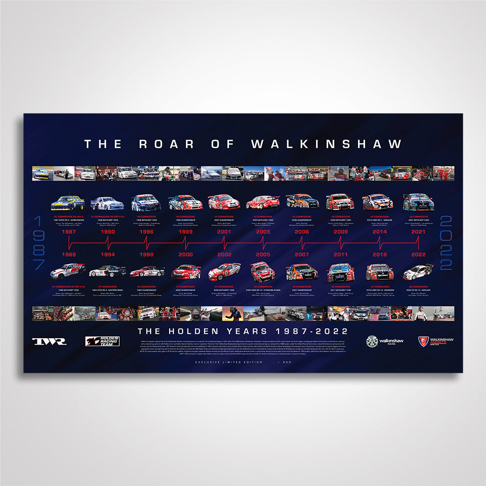 The Roar of Walkinshaw - The Holden Years: 1987-2022 Limited Edition Print