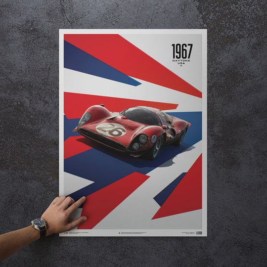 Ferrari 412P 1967 Daytona 24HR Winner Print