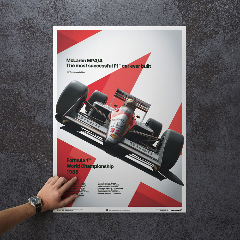 McLaren MP4/4 Ayrton Senna 1988 F1 World Champion (MP4/4) Print