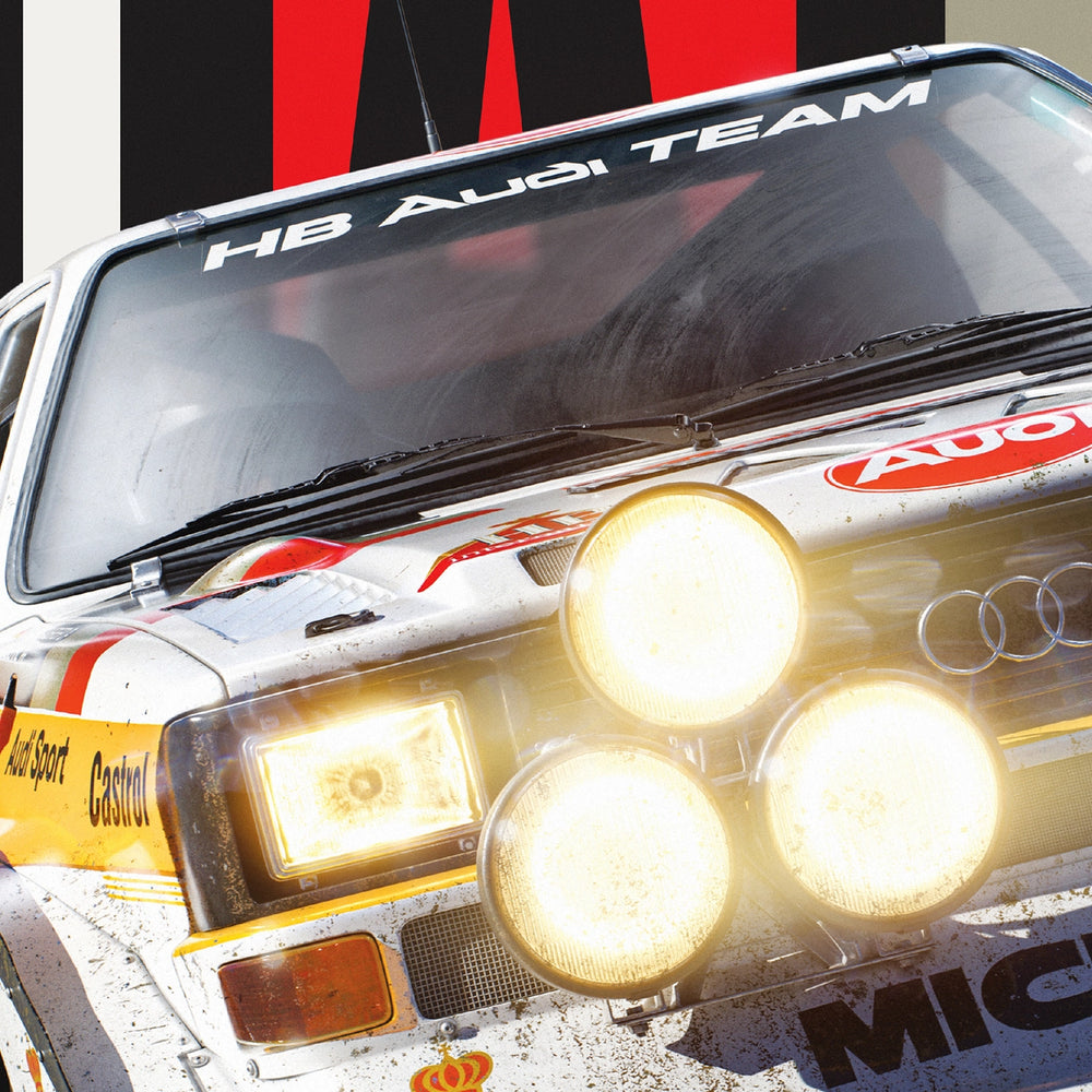 Audi Quattro S1 - Leap - Walter Rohrl & Christian Geistdorfer - San Remo 1985 - Limited Edition Print