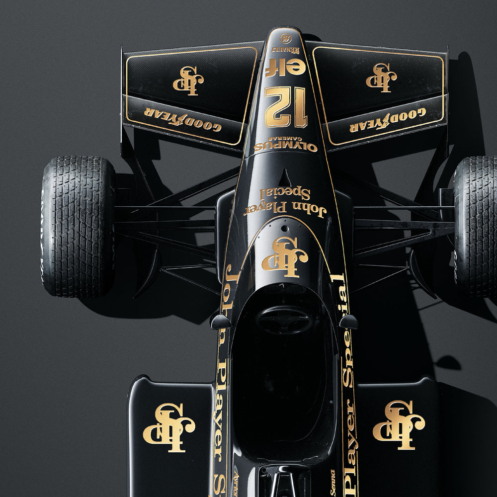 Lotus 97T - Ayrton Senna - Stunning Black - Estoril, 1985 - Collector’s Edition Print