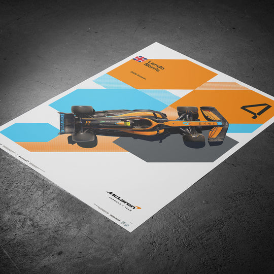 McLaren Formula 1 Team - Lando Norris - 2022 Limited Edition Print