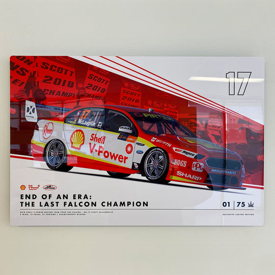 End Of An Era: The Last Champion Falcon Limited Edition Metal Wall Panel (Pre-Order)
