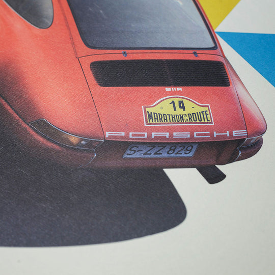 Porsche 911R 1967 Marathon de la Route Winner Print