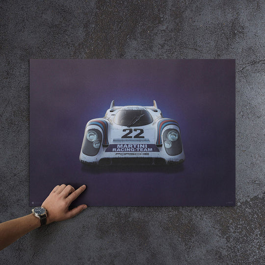 Porsche 917 Martini 1971 LeMans 24HR Winner Colors of Speed Print