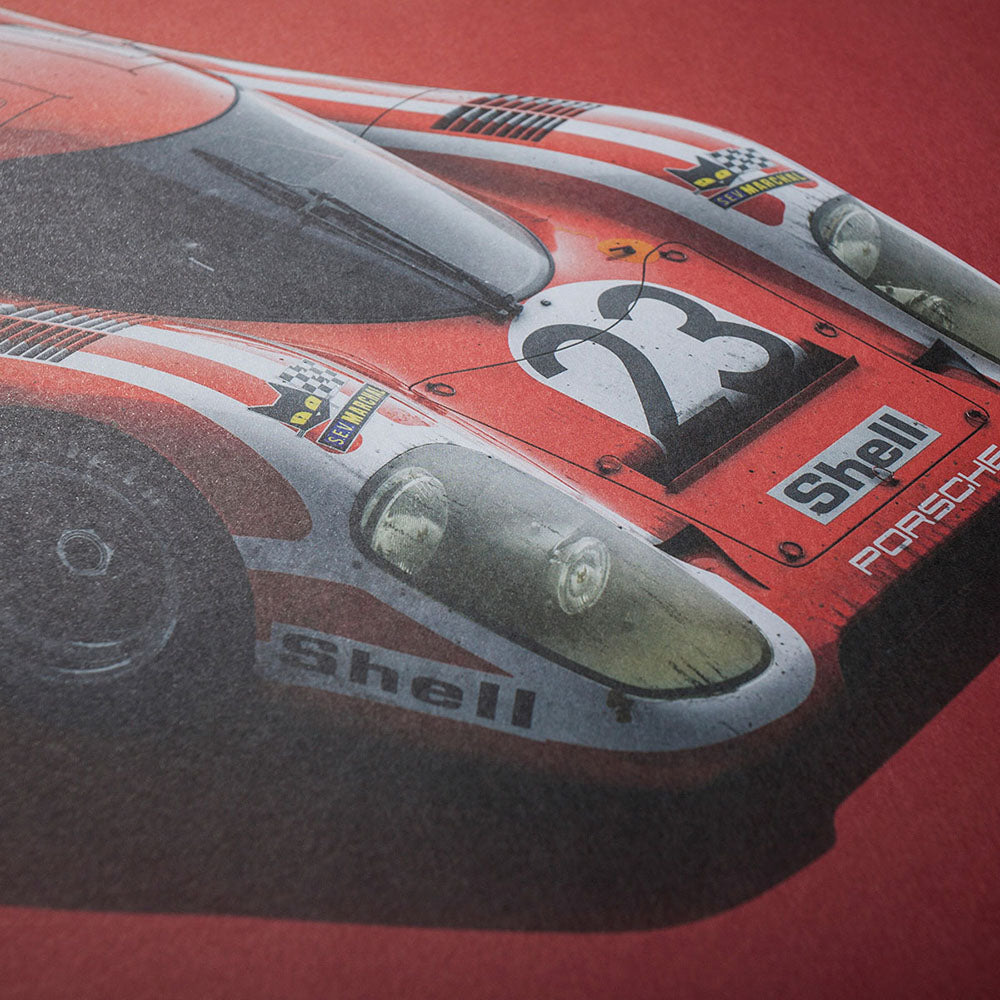 Porsche 917 Salzburg 1970 LeMans 24HR Winner Colors of Speed Print